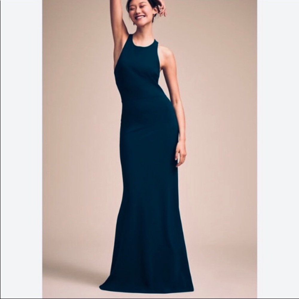 BHLDN Navy Blue Maxi Dress